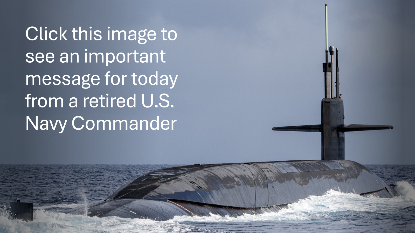 Submarine at sea