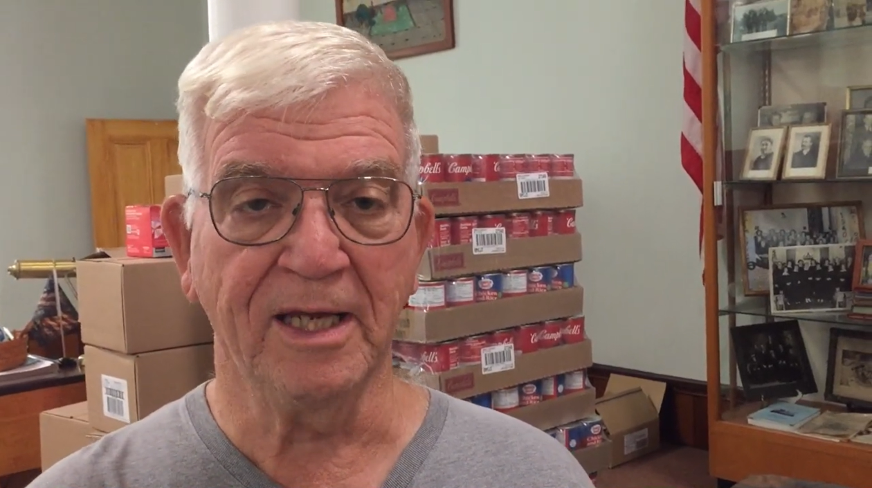 Rick Clemson at Food Pantry